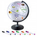 Интерактивный глобус 28 см с фломастерами и стикерами для детей от 5 лет