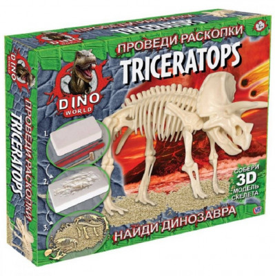 Набор для проведения раскопок Dino Word Трицератопс