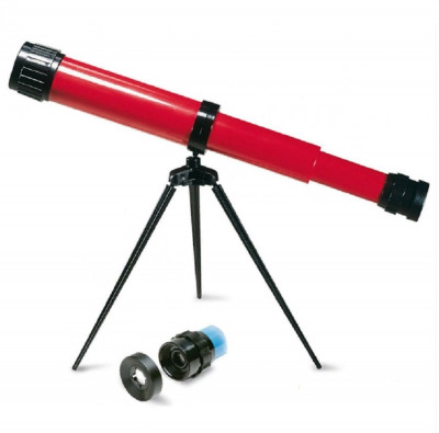 Телескоп детский с 25х на триподе цвет красный Navir