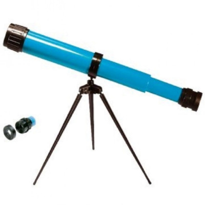 Телескоп детский с 25х на триподе цвет голубой Navir