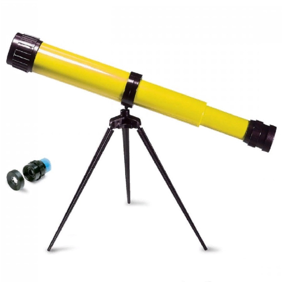 Телескоп детский с 25х на триподе цвет желтый Navir