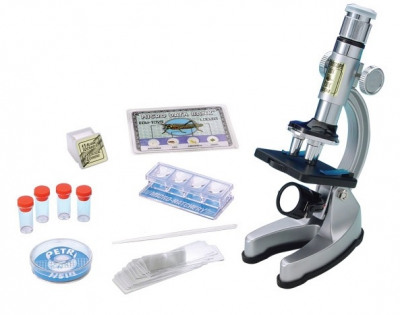 Микроскоп детский 100x-750x с подсветкой и набором препаратов Edu-Toys