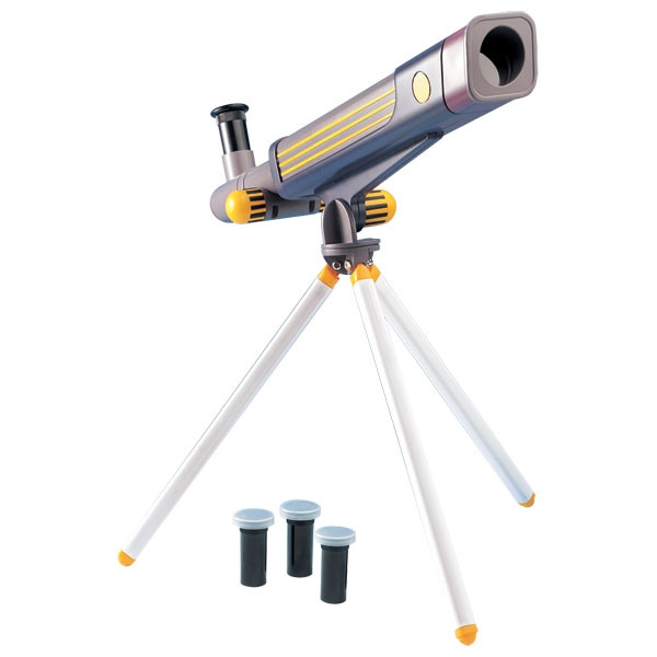 Телескоп детский 20х 40х 60х 30 мм астрономический с треногой Edu-Toys
