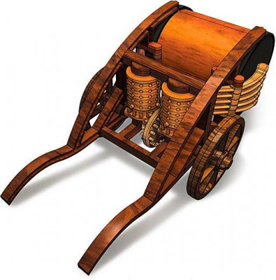 Механический барабан Леонардо да Винчи конструктор-макет
