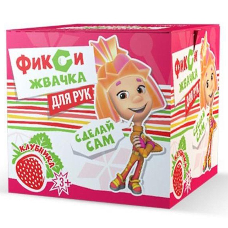 Набор для опытов и экспериментов Жвачка для рук Клубника